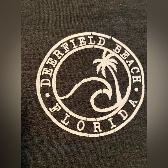 Ocean Drive Sz Medium Crop Top Shirt Long Sleeve Rainbow Women’s Florida beach - Picture 10 of 11